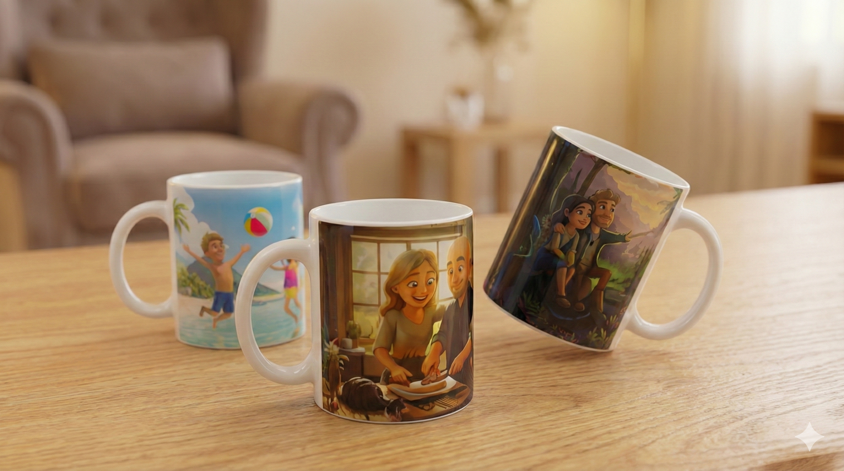 Canecas personalizadas com ilustrações Be Hero